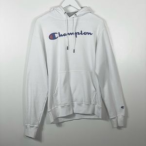 Champion white hoodie size medium